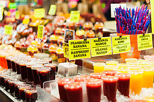 波盖利亚市场巴塞罗那水果市场海鲜市场mercatdelaboqueria