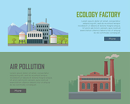 环境,工厂,空气污染,旗帜,建筑,管,自然,山景,电厂,烟囱,排放,烟,上方,城市