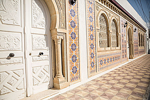 传统建筑,户外,砖瓦,埃尔-杰姆,突尼斯