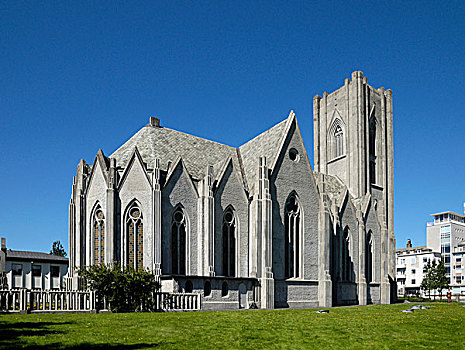 教堂,雷克雅未克,冰岛,欧洲