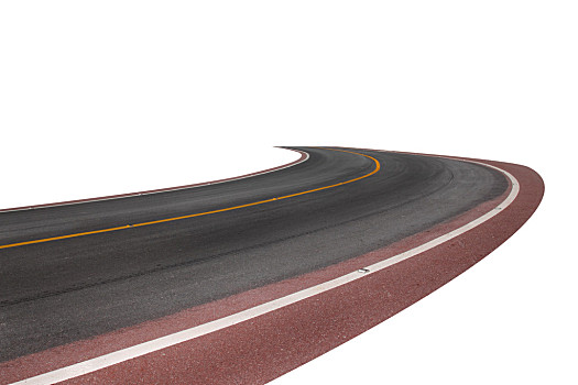 空,沥青,道路,隔绝,白色背景,背景