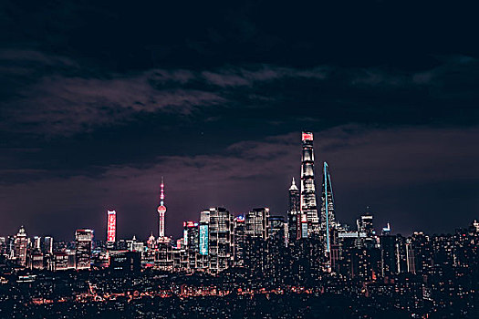 上海建筑民居夜景