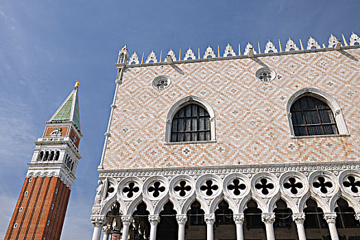 宫殿,钟楼,威尼斯,威尼托,意大利