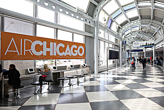 芝加哥机场候机楼