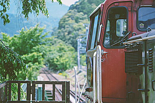 日本京都岚山小火车