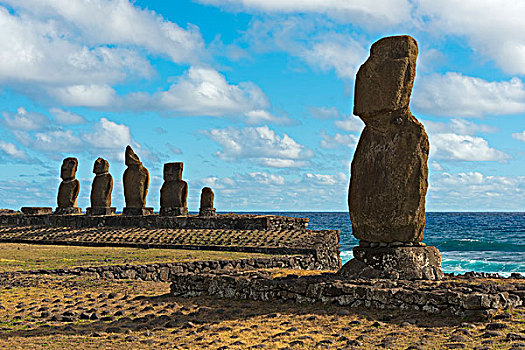复活节岛石像,世界遗产,拉帕努伊,复活节岛,智利,南美