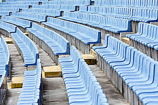 老,蓝色,体育场看台