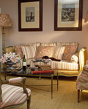 座椅,放置,茶几,传统风格,起居室