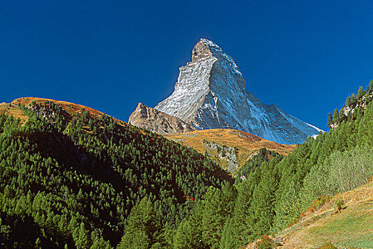 山顶,策马特峰,瑞士