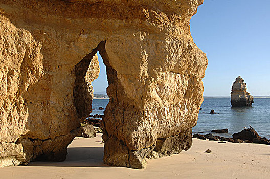 葡萄牙,拉各斯,南海岸,风景,石头