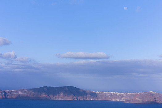 爱琴海,风景,火山,自然,希腊,锡拉岛