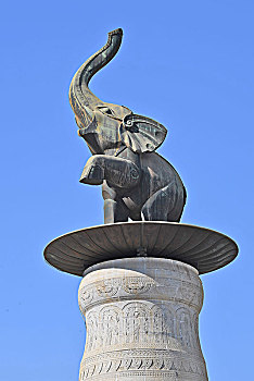 大象,吉祥,雕塑