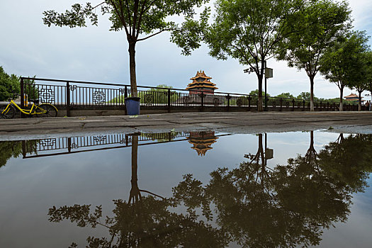 雨后倒影