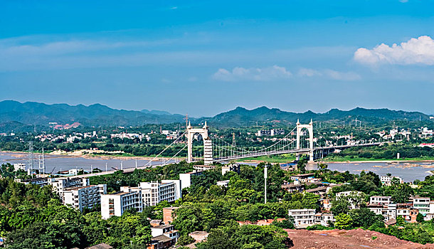 江西省赣州市赣江大桥建筑景观