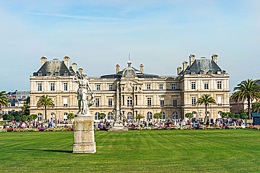 卢森堡,宫殿,花园,巴黎,法国,欧洲