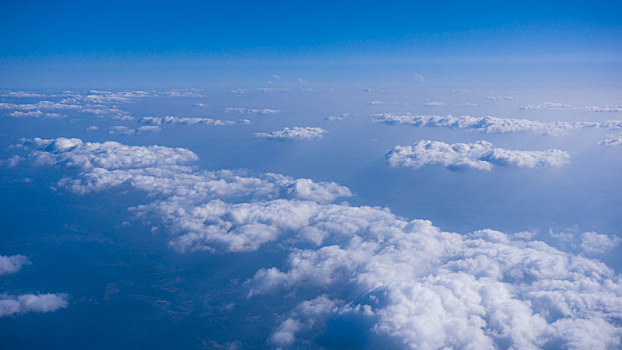 漂亮,云,飞机,窗户