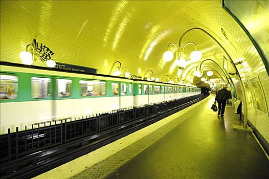 地铁站,巴黎,法国