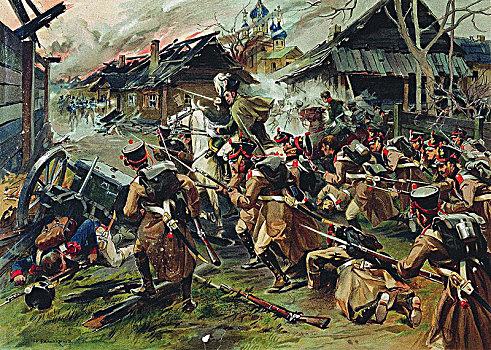 战斗,十月,1812年,艺术家