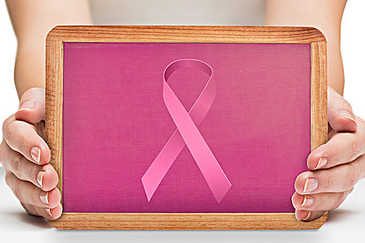 合成效果,图像,女性,展示,粉色,黑板,乳腺癌,意识,信息