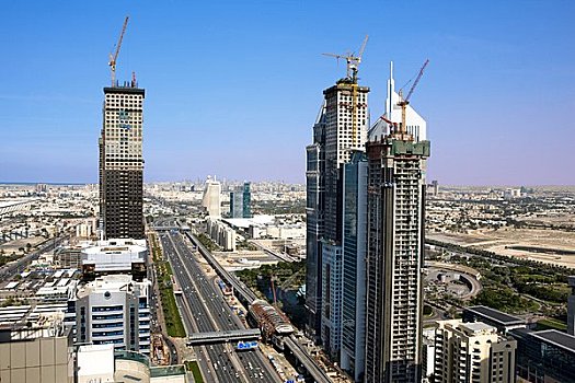 建筑,城市,迪拜,阿联酋