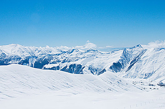 高山,雪