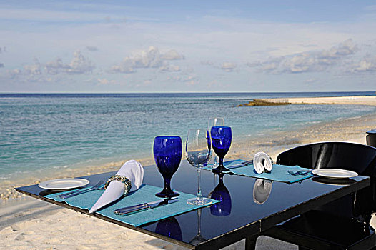 桌子,沙滩,马尔代夫,岛屿,印度洋