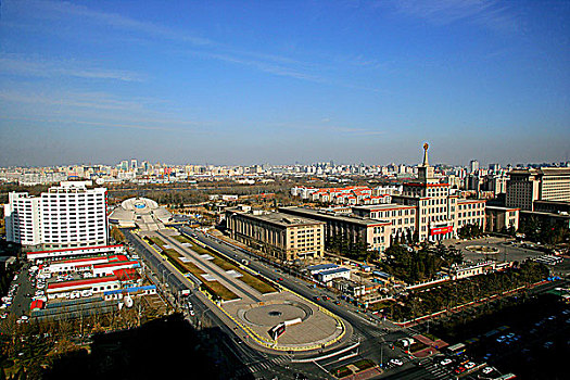 俯看北京中华世纪坛