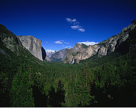 布里尔维尔瀑布,优胜美地山谷,加利福尼亚,美国