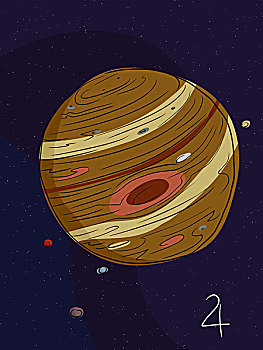 木星,四个,月亮