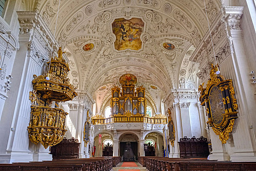 教区教堂,寺院,斯瓦比亚,巴伐利亚,德国,欧洲
