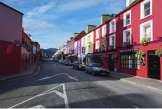 小镇,街景,爱尔兰