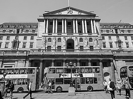黑白,英格兰银行,伦敦