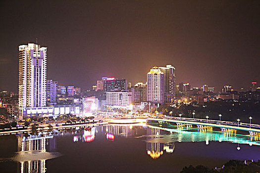 三亚市城市夜景