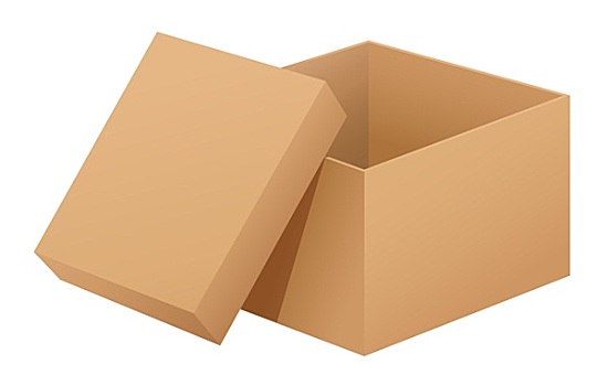 盒子,白色背景