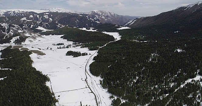 新疆哈密,九月飘雪,大地如施薄粉,夏景冬景一起看