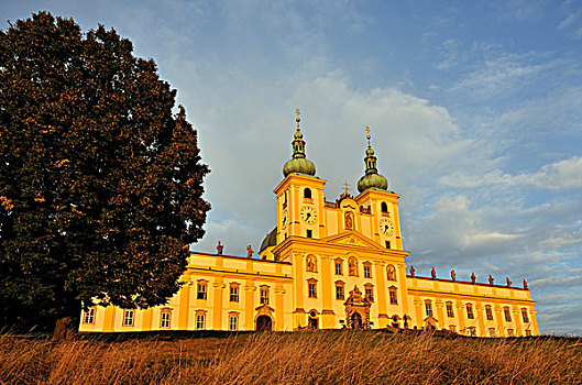 巴洛克,大教堂,教堂,探视,靠近,奥洛摩兹,捷克共和国,欧洲