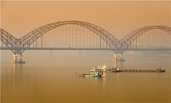 桥,伊洛瓦底江,传说,缅甸