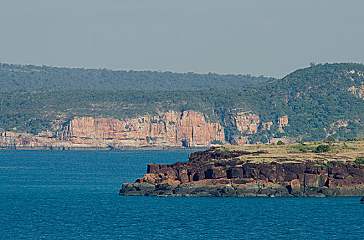 澳大利亚,海岸,印度洋,风景,岩石,无人,乡村,约克,湾