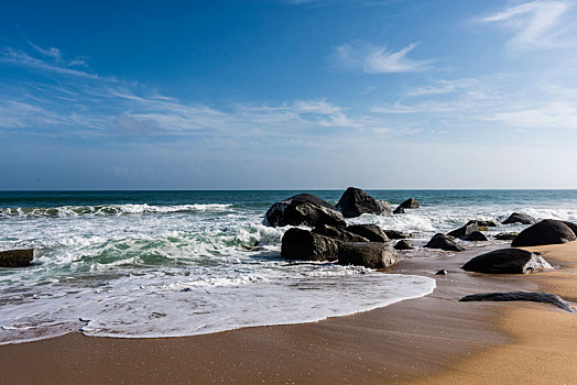 海南万宁香水湾海岸风光