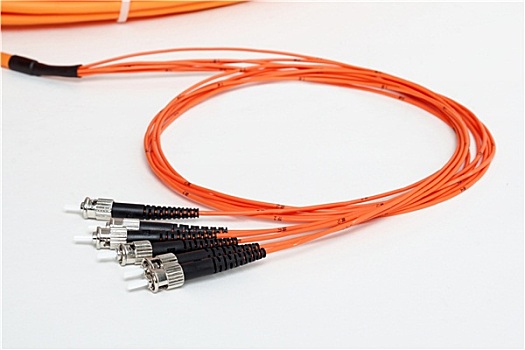 橙色,纤维,光纤,连接端子