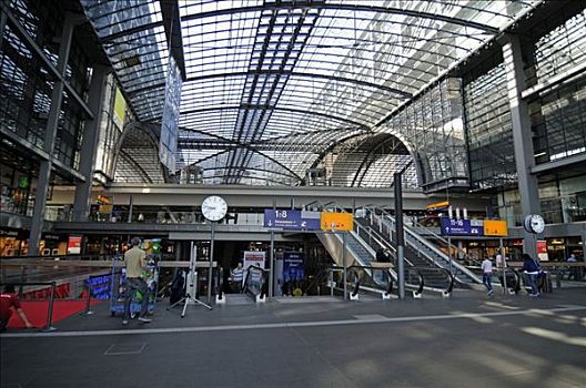 柏林,法兰克福火车站,中央车站,车站,室内,德国,欧洲
