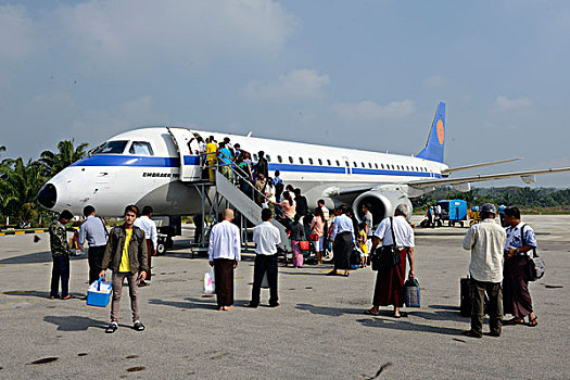 亚洲,缅甸,飞机,航空公司
