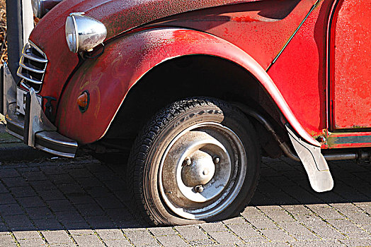 轮胎,老爷车,雪铁龙,德国,欧洲