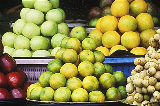 特写,水果,市场货摊,巴厘岛,印度尼西亚