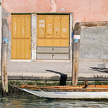 小船,停泊,威尼斯