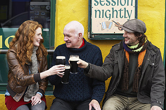 伴侣,男人,酒吧,爱尔兰