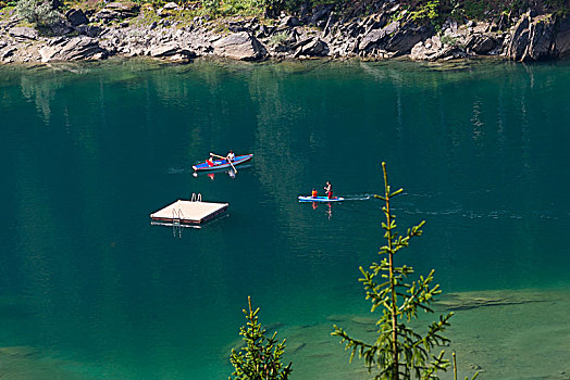 划艇,湖,区域,瑞士