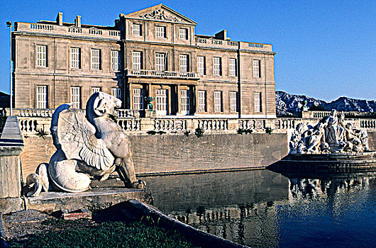 法国,普罗旺斯,马赛,南,地区,城堡,18世纪