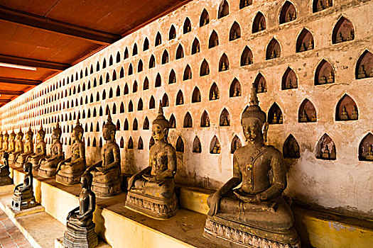 寺院,万象,老挝,亚洲