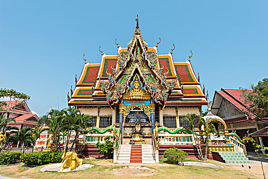 寺院,苏梅岛,庙宇,禁止,泰国,亚洲
